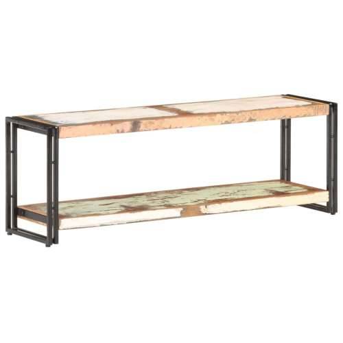 TV ormarić 120 x 30 x 40 cm od masivnog obnovljenog drva - Crna 1 120 cm masivno obnovljeno drvo Cijena