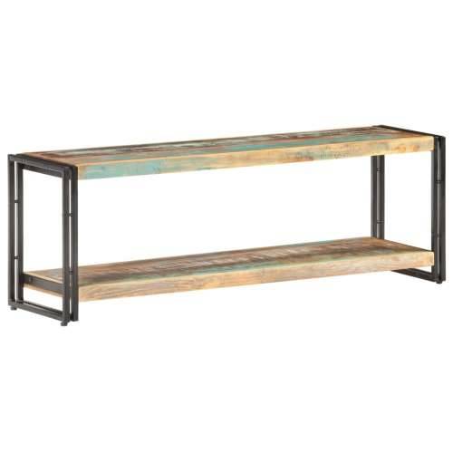 TV ormarić 120 x 30 x 40 cm od masivnog obnovljenog drva - Crna 1 120 cm masivno obnovljeno drvo Cijena