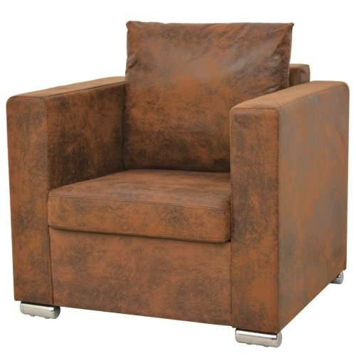 2-dijelni set sofa od umjetne brušene kože Cijena