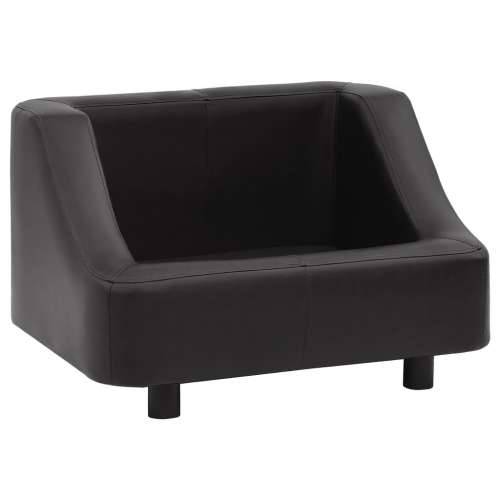 Sofa za pse crna 67 x 52 x 40 cm od umjetne kože Cijena