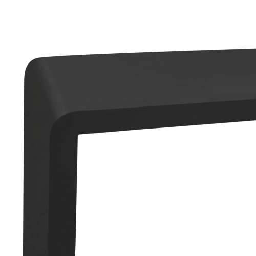 Kockaste zidne police 3 kom crne MDF - Crna 28 x 10 x 28 cm 3 1 Cijena