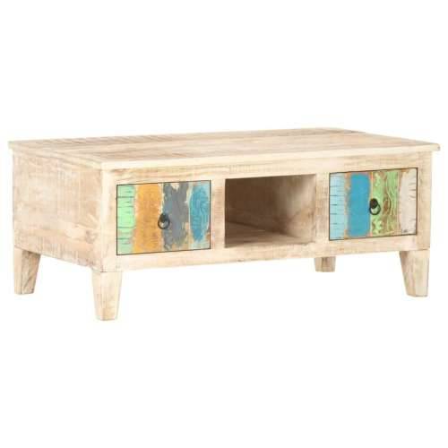 Stolić za kavu 100 x 55 x 40 cm od grubog drva bagrema - 1 Grubo bagremovo drvo Cijena