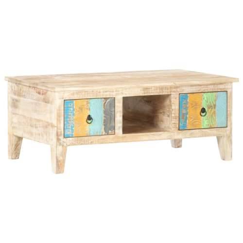 Stolić za kavu 100 x 55 x 40 cm od grubog drva bagrema - 1 Grubo bagremovo drvo Cijena