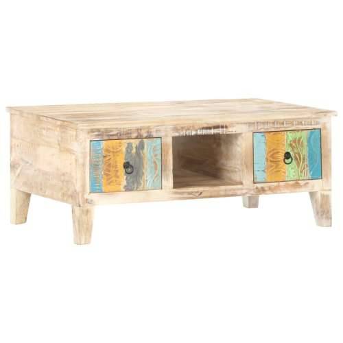 Stolić za kavu 100 x 55 x 40 cm od grubog drva bagrema - 1 Grubo bagremovo drvo Cijena