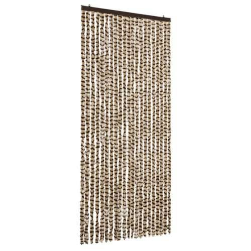 Zastor protiv insekata bež-smeđi 90 x 220 cm šenil - Bež i smeđa 90 x 220 cm Cijena