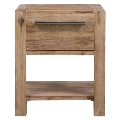 Noćni ormarići s ladicama 2 kom 40x30x48cm masivno drvo bagrema - 2 Cijena