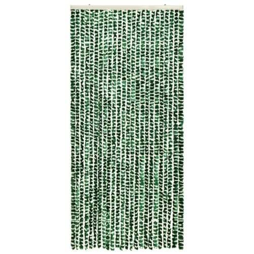 Zastor protiv insekata zeleno-bijeli 100 x 220 cm šenil Cijena