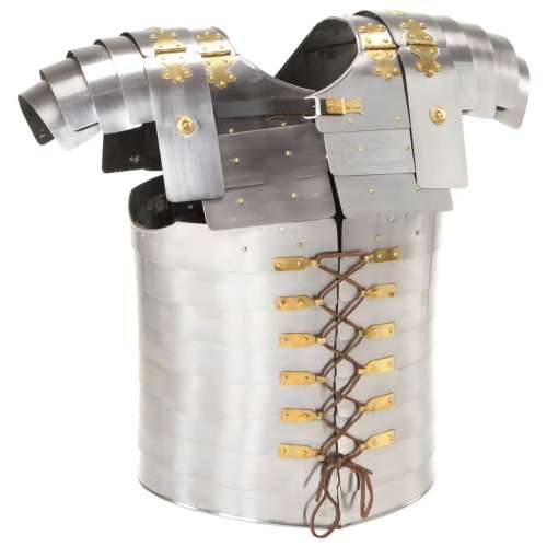 Replika rimskog vojničkog oklopa za LARP srebrna čelična Cijena
