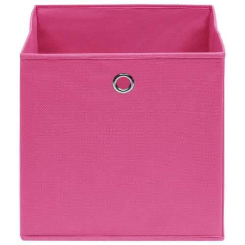 Kutije za pohranu od netkane tkanine 4 kom 28 x 28 x 28 cm roze Cijena