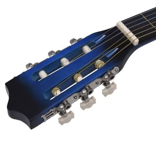 Klasična gitara Western s ujednačivačem i 6 žica plava Cijena