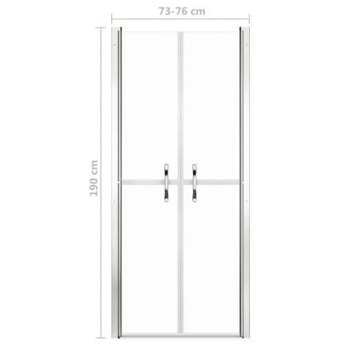 Vrata za tuš-kabinu prozirna ESG 76 x 190 cm Cijena