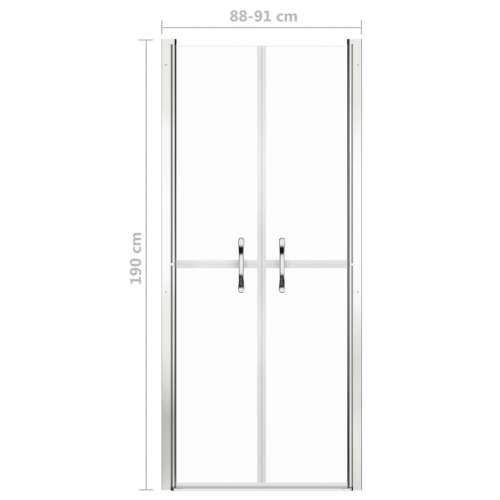 Vrata za tuš-kabinu prozirna ESG 91 x 190 cm Cijena