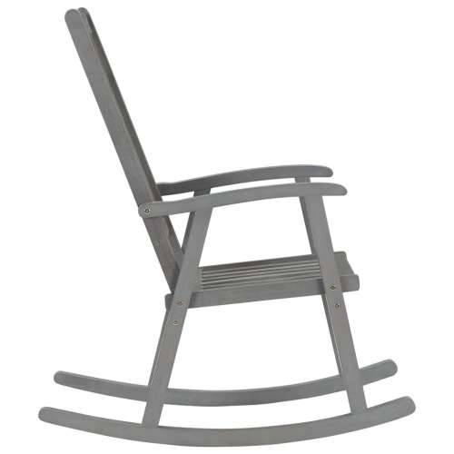Stolica za ljuljanje siva od masivnog bagremovog drva Cijena