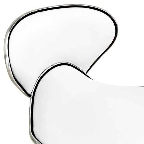 Salonski stolac od umjetne kože bijeli Cijena