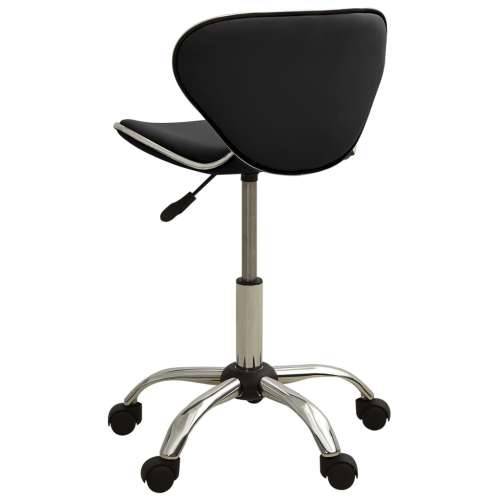 323674 Salon Spa Stool Black Faux Leather Cijena