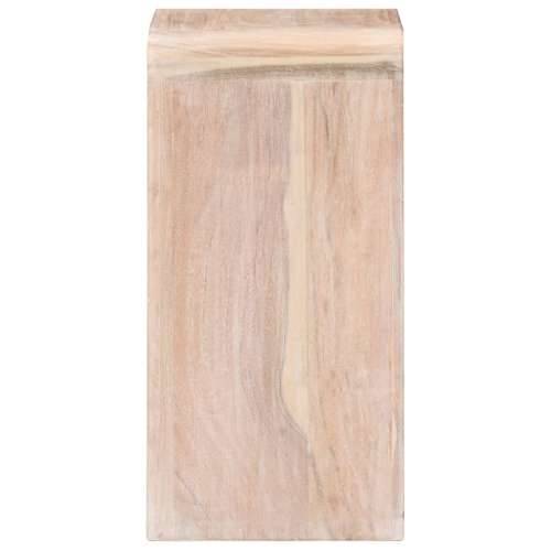 Noćni ormarić 40 x 30 x 60 cm od masivnog bagremovog drva - Svjetlosmeđa 1 Cijena
