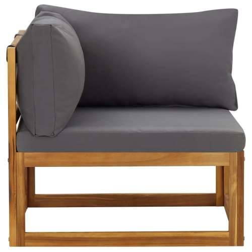Modularne kutne sofe s jastucima 2 kom tamnosive - Tamno siva 1 Kutna sofa (2 kom) Cijena