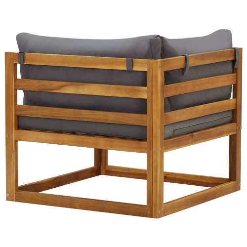 Modularne kutne sofe s jastucima 2 kom tamnosive - Tamno siva 1 Kutna sofa (2 kom) Cijena