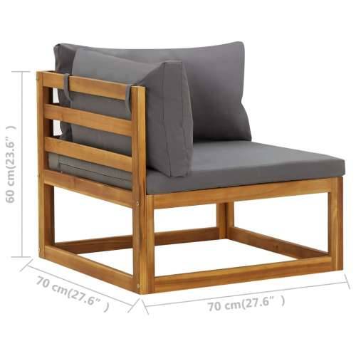 Modularne kutne sofe s jastucima 2 kom tamnosive - Tamno siva 1 Kutna sofa (2 kom) Cijena