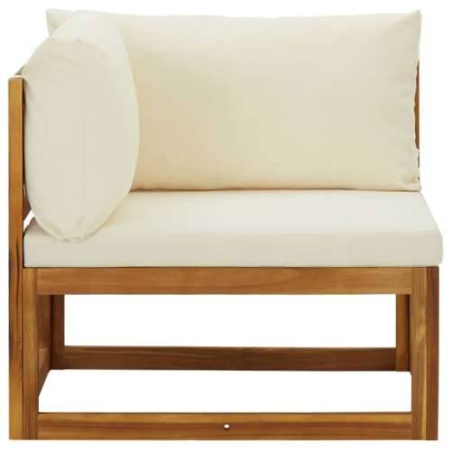 Modularne kutne sofe s jastucima 2 kom krem bijele Cijena