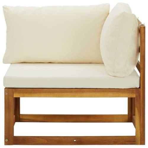 Modularne kutne sofe s jastucima 2 kom krem bijele Cijena