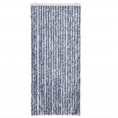 Zavjesa protiv muha - Zastor protiv insekata plavo-bijeli 90 x 200 cm šenil - Plava i bijela 90 x 200 cm Cijena