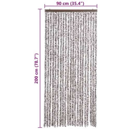 Zastor protiv insekata smeđi-bež 90 x 200 cm šenil Smeđa i bež 90 x 200 cm Cijena