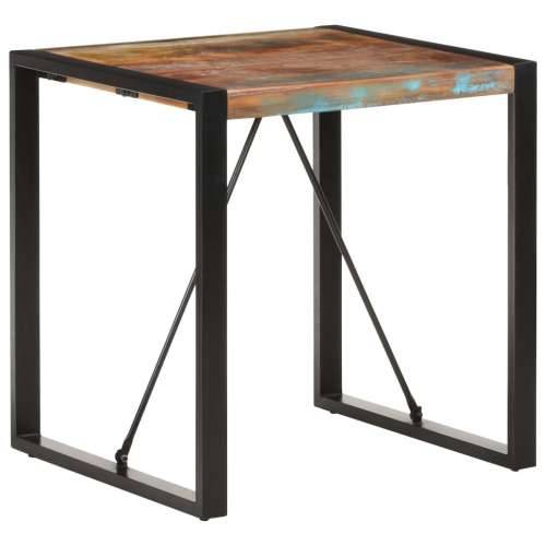 Blagovaonski stol 70 x 70 x 75 cm od masivnog obnovljenog drva - Crna 70 x 70 x 75 cm 1 masivno obnovljeno drvo Cijena