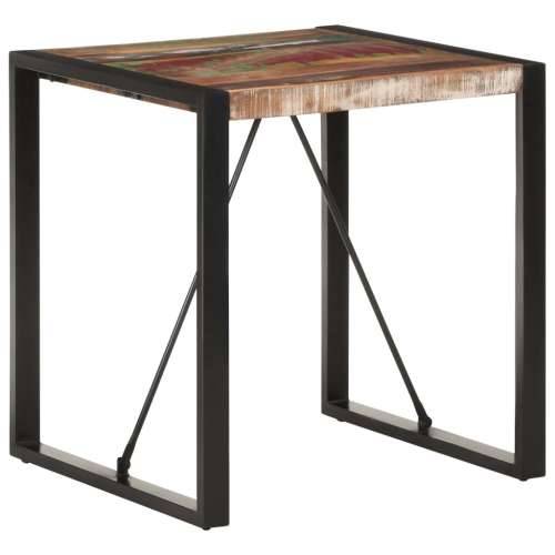 Blagovaonski stol 70 x 70 x 75 cm od masivnog obnovljenog drva - Crna 70 x 70 x 75 cm 1 masivno obnovljeno drvo Cijena