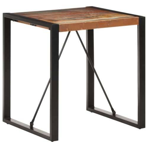 Blagovaonski stol 70 x 70 x 75 cm od masivnog obnovljenog drva - Crna 70 x 70 x 75 cm 1 masivno obnovljeno drvo Cijena