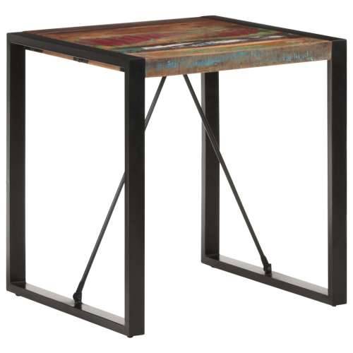 Blagovaonski stol 70 x 70 x 75 cm od masivnog obnovljenog drva - Crna 70 x 70 x 75 cm 1 masivno obnovljeno drvo Cijena