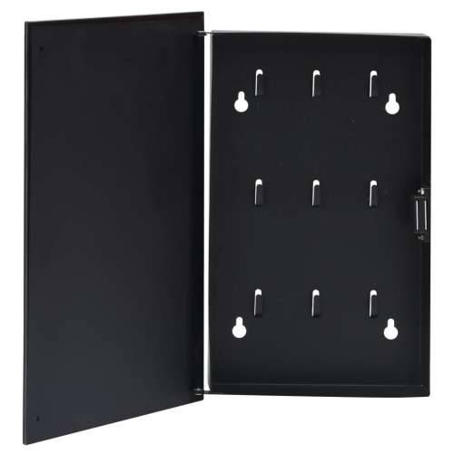 Kutija za ključeve s magnetnom pločom crna 30 x 20 x 5,5 cm Cijena