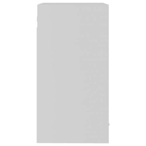 Viseći stakleni ormarić bijeli 40 x 31 x 60 cm od iverice Cijena
