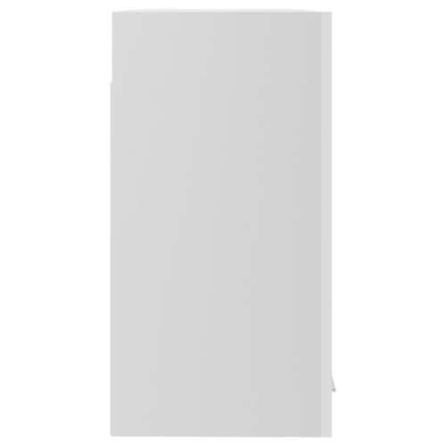 Viseći stakleni ormarić sjajni bijeli 60 x 31 x 60 cm drveni Cijena