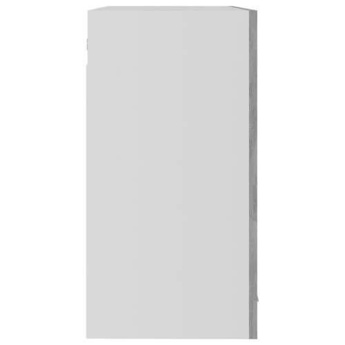 Viseći stakleni ormarić siva boja betona 80 x 31 x 60 cm drveni Cijena