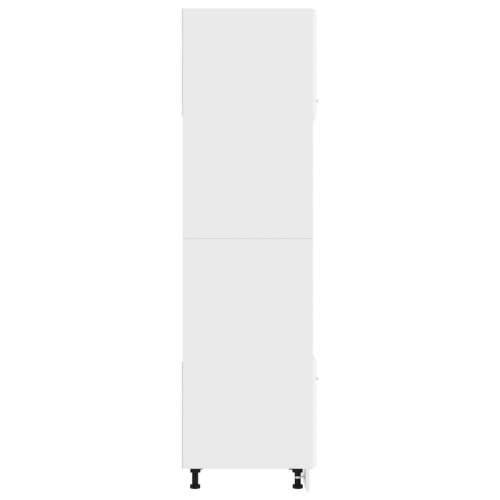 Ormarić za mikrovalnu pećnicu bijeli 60 x 57 x 207 cm drveni Cijena