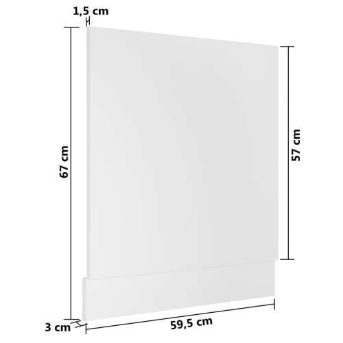 Ploča za perilicu posuđa “Lyon” bijela 59,5x3x67 cm - Bijela 1 1 x ploča za perilicu posuđa 60 cm Cijena