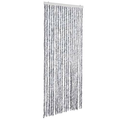 Zastor protiv insekata bijelo-sivi 56 x 200 cm šenil - Bijela i siva 56 x 200 cm Cijena