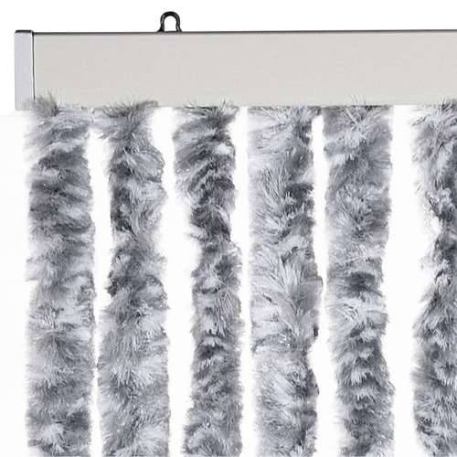 Zastor protiv insekata bijelo-sivi 56 x 200 cm šenil - Bijela i siva 56 x 200 cm Cijena