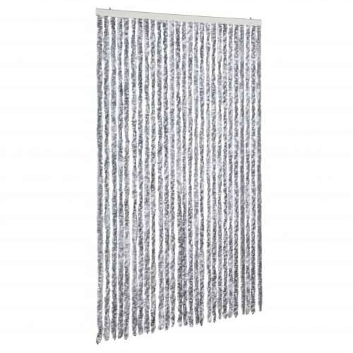 Zastor protiv insekata bijelo-sivi 118 x 220 cm šenil - Bijela i siva 118 x 220 cm Cijena
