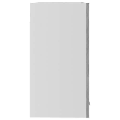 Viseći stakleni ormarić siva boja betona 60 x 31 x 60 cm drveni Cijena