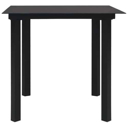 Vrtna garnitura - 3-dijelni vrtni blagovaonski set od PVC ratana crni - 2 Cijena