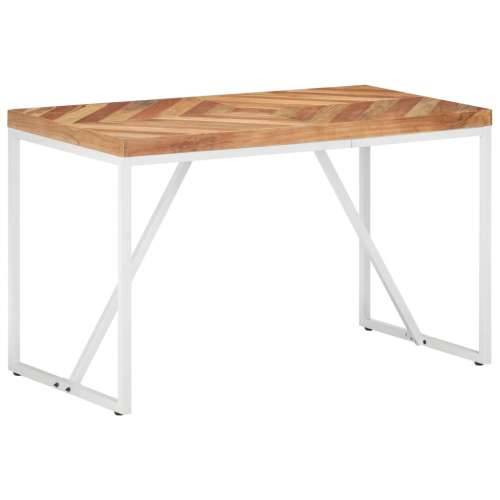 Blagovaonski stol 120 x 60 x 76 cm masivno drvo bagrema i manga - Bijela 120 x 60 x 76 cm 1 Cijena