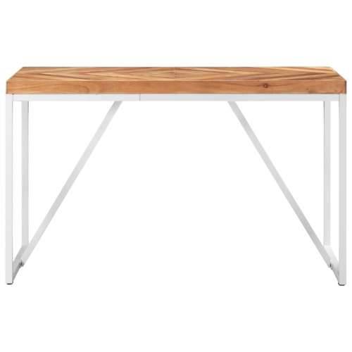 Blagovaonski stol 120 x 60 x 76 cm masivno drvo bagrema i manga - Bijela 120 x 60 x 76 cm 1 Cijena