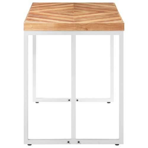 Blagovaonski stol 120 x 60 x 76 cm masivno drvo bagrema i manga - Bijela 120 x 60 x 76 cm 1 Cijena