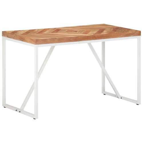 Blagovaonski stol 120 x 60 x 76 cm masivno drvo bagrema i manga - Bijela 120 x 60 x 76 cm 1 Cijena
