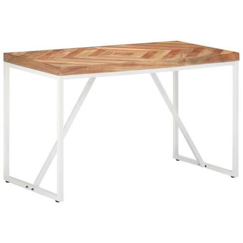 Blagovaonski stol 120 x 60 x 76 cm masivno drvo bagrema i manga - Bijela 120 x 60 x 76 cm 1 Cijena