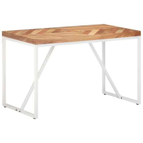 Blagovaonski stol 120 x 60 x 76 cm masivno drvo bagrema i manga - Bijela 120 x 60 x 76 cm 1 Cijena