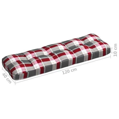 Jastuci za sofu od paleta 7 kom crveni karirani Cijena