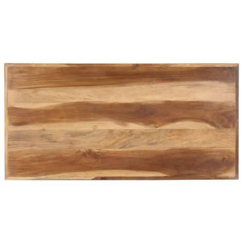 Blagovaonski stol 120 x 60 x 75 cm od masivnog drva s premazom - 120 x 60 x 75 cm 1 Cijena